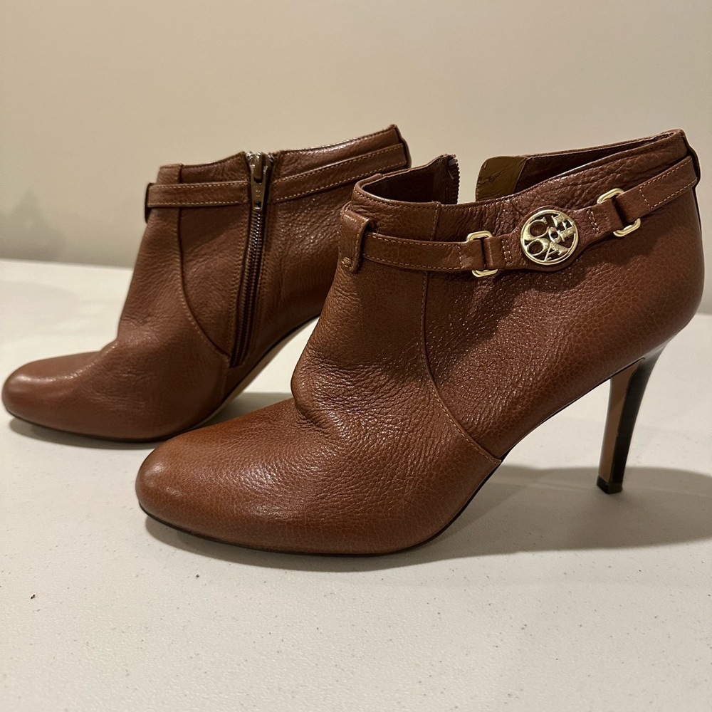 Brown Leather Ankle Boots - Picture 6 of 11